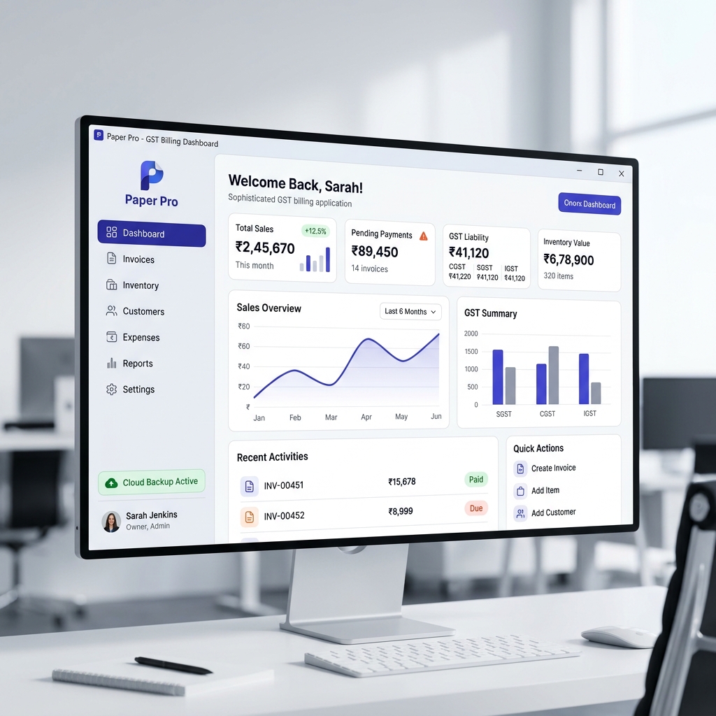 Paper Pro Dashboard